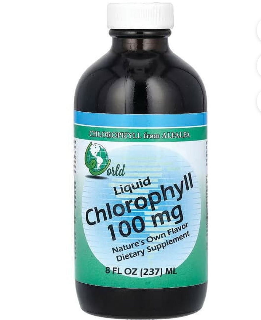 World Organic Liquid Chlorophyll 100 mg 8 fl oz Liq