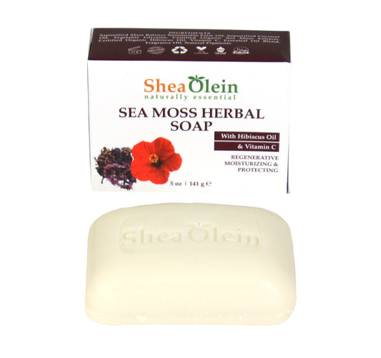 Shea Olein: Sea Moss Herbal Soap - 5 oz.