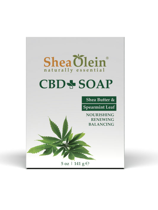 CBD Soap with Shea Butter and Spearmint leaf