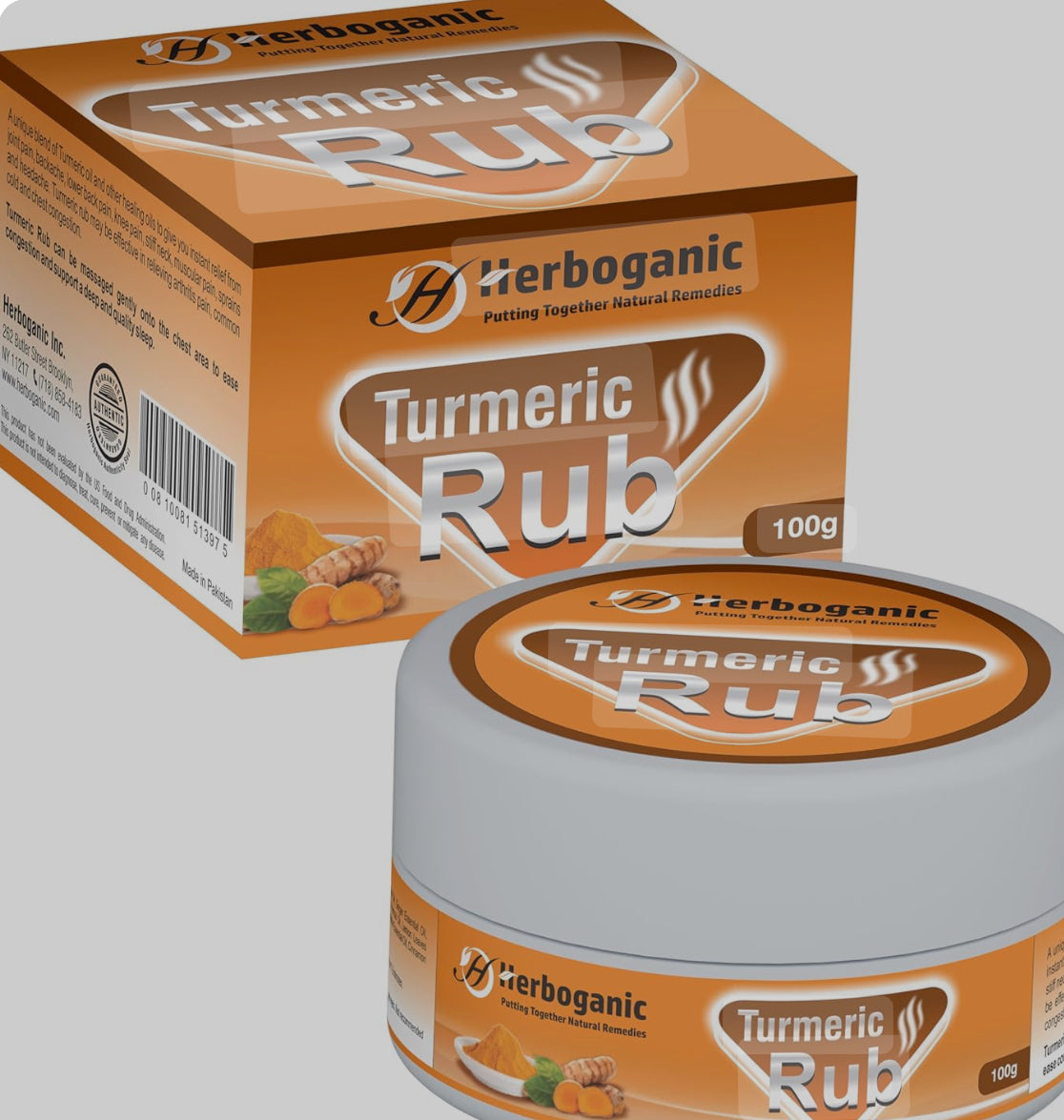 HERBOGANIC Turmeric Rub