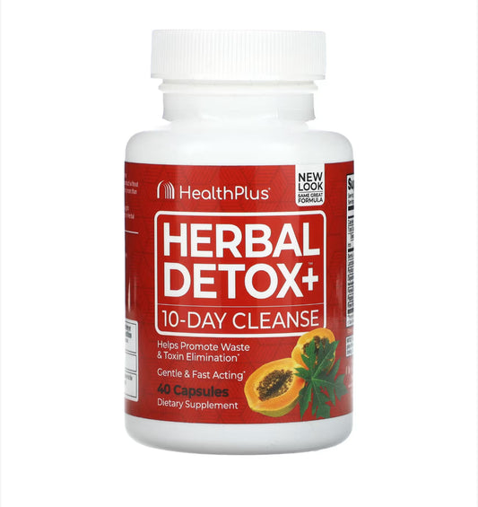 Herbal Detox+, 10-Day Cleanse, 40 Capsules